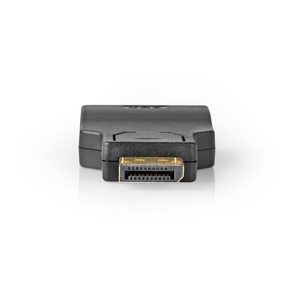Nedis DisplayPort adapter | DisplayPort Han | VGA Hun | 1080p | Guldplateret | Lige | Runde | ABS | Antracit | Box