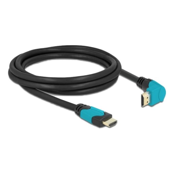 Delock High Speed HDMI cable male straight to male 90° downwards