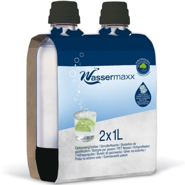 SodaStream 2x1L Wassermaxx flaskor