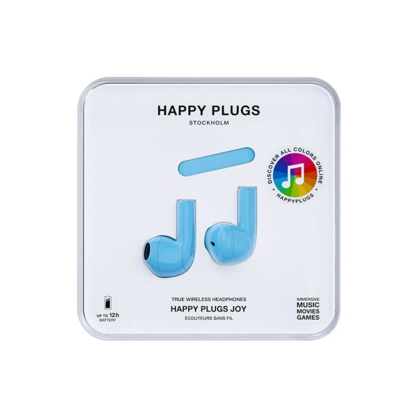 HAPPY PLUGS Joy Heovedtelefoner In-Ear TWS Blå Blå