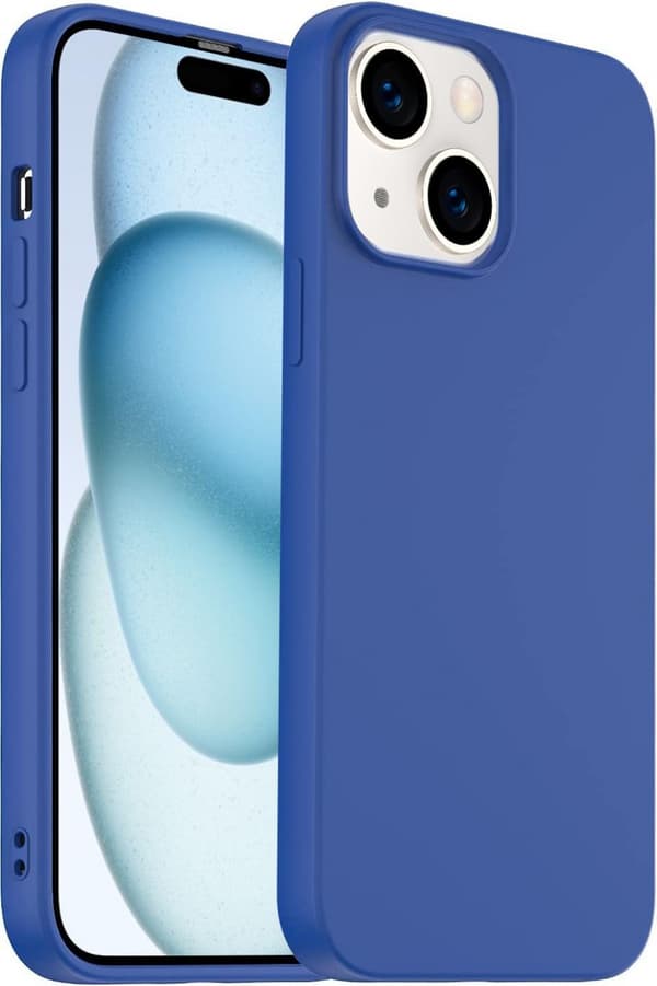 Silikonikotelo iPhone 15 Pro Maxille, Sininen Blå
