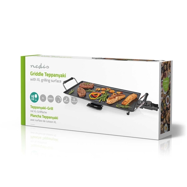 Nedis Teppanyaki Bord Grill | Bageplade (l x w): 47.5 x 26.5 cm | 5 Varmeindstillinger