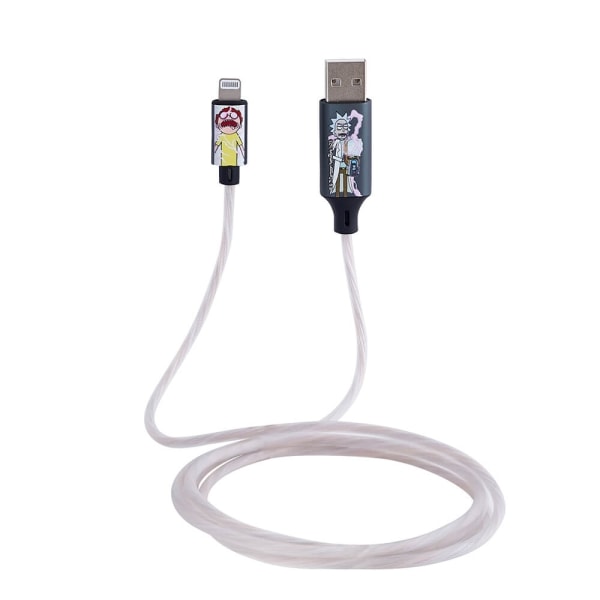 RICK&MORTY USB A til Lightning Light-Up 1,2m MFI Shock