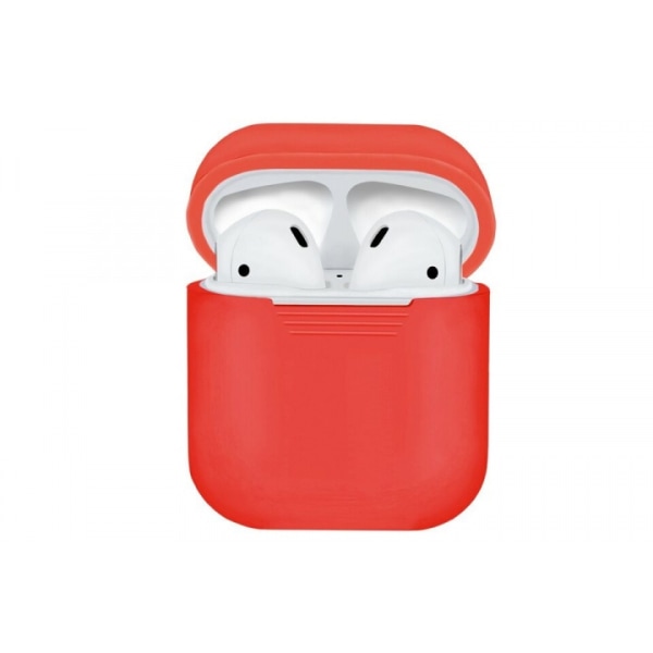 Silikoninen suojakotelo Apple Airpodsille, punainen