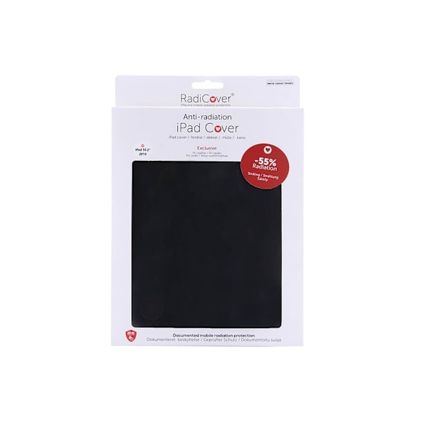 Radicover Strålningsskydd Tabletfodral PU iPad 10,2" 2019/2020/2021 Svart Svart