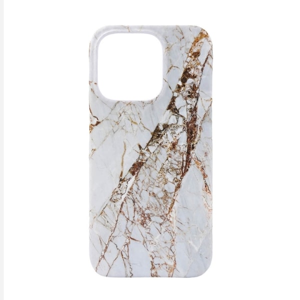 ONSALA Mobilcover MagSeries White Rhino Marble - iPhone 15 Pro Vit