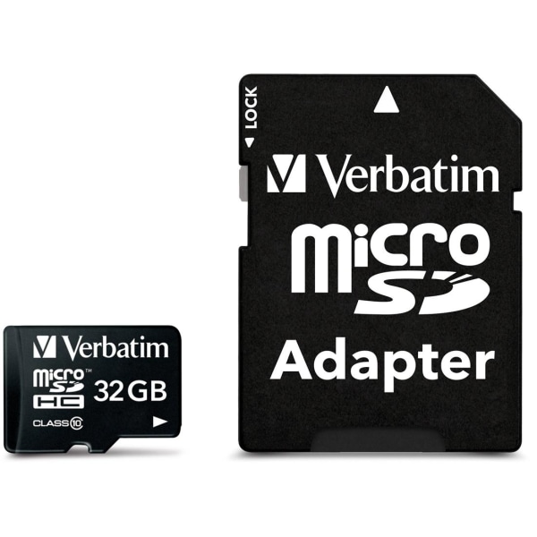 Verbatim microSDHC, 32GB,  Class 10, mukana sovitin