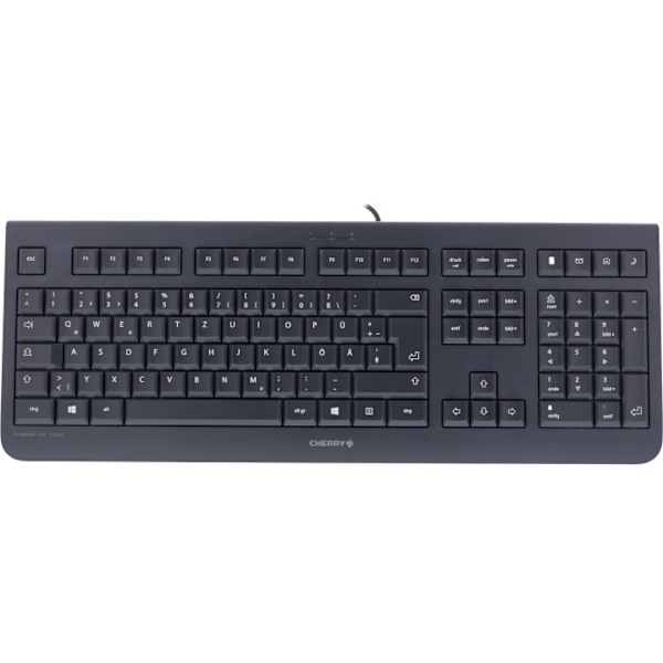 CHERRY KC1000, Pohjoismainen layout, USB, 1,8m kaapeli, musta