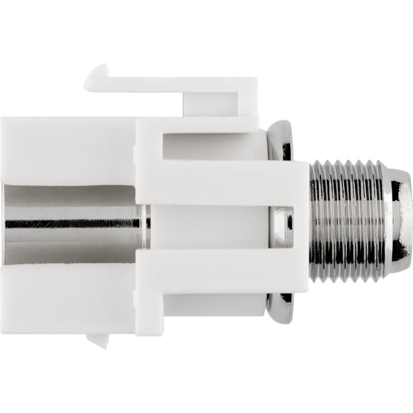 Goobay Keystone-modul, SAT/antenn, slätt infälld montering IEC / koaxialplugg > F uttag 90 °
