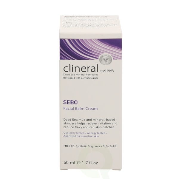 Ahava Clineral SEBO Facial Balm Cream 50 ml Approved Sor Sensitive Skin