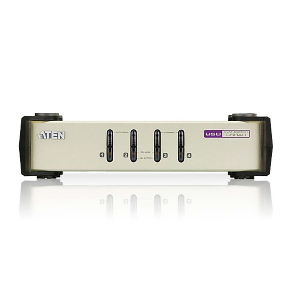 Aten CS84U 4-Port KVM-switch Sølv