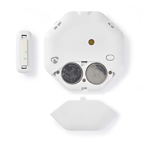 Nedis Dörr Fönster Alarm | Magnetic Sensor | Batteridriven | 2x CR2032 | 85 dB | Vit
