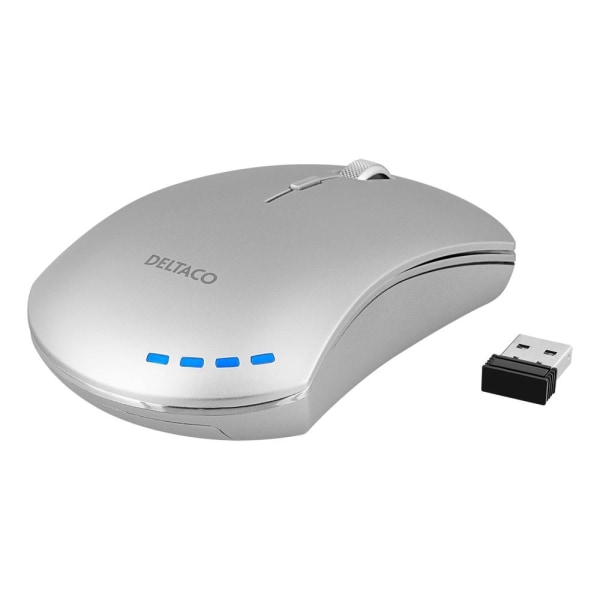 DELTACO Trådlös mus med USB mottagare