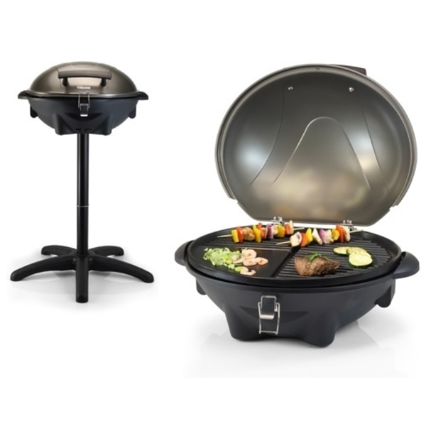 Tristar El-grill på avtagbart stativ musta