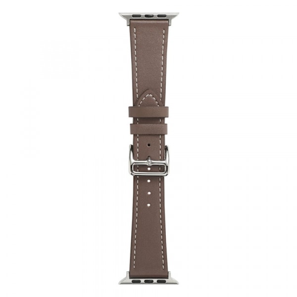 Armband i PU-läder till Apple Watch 38/40/41mm, Mörkbrun