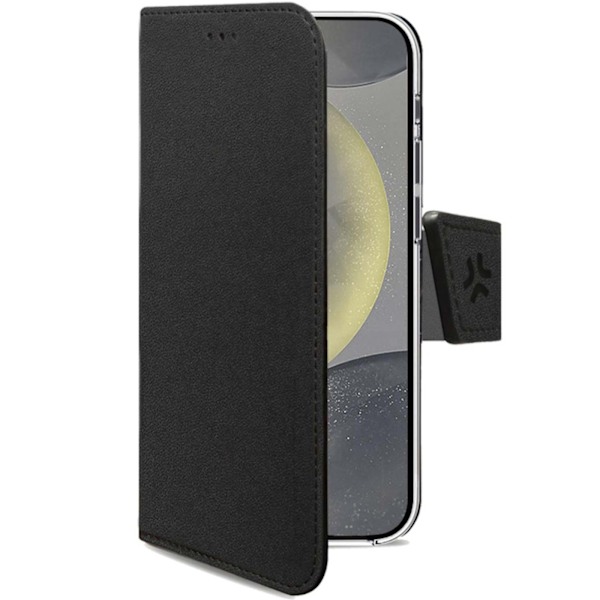 Celly Wally Wallet Case Galaxy S24 5G Sort Svart