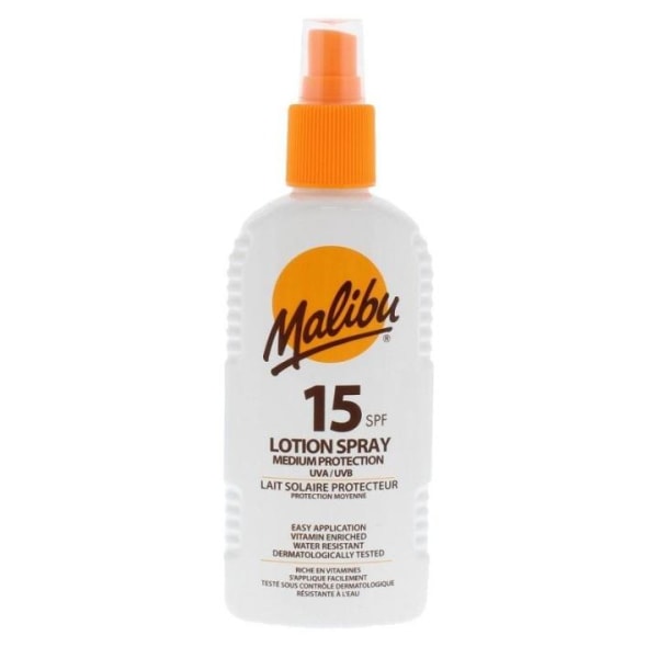 Malibu Lotion Spray, Solkräm SPF15 200ml