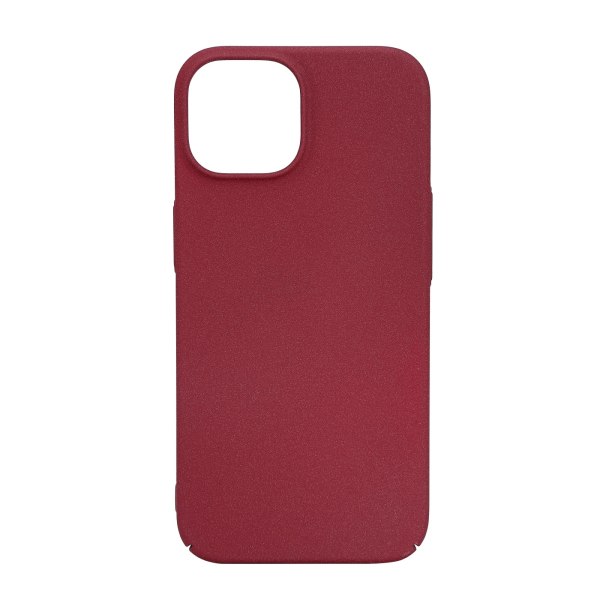 Essentials iPhone 15 sand bursted back cover, burgundy Röd