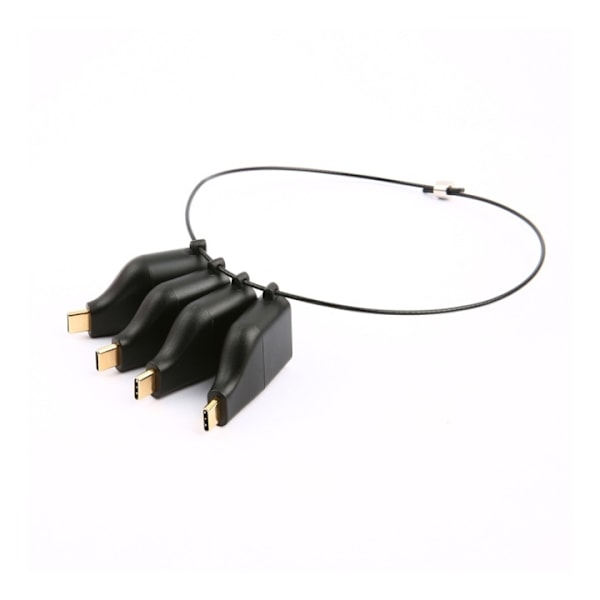 DELTACO Office, USB-C-sovitinrengas, mDP, DP, VGA, HDMI
