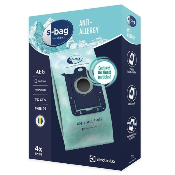 Electrolux E206S s-bag® Anti-allerginen pölynimuripussi - 4 kpl
