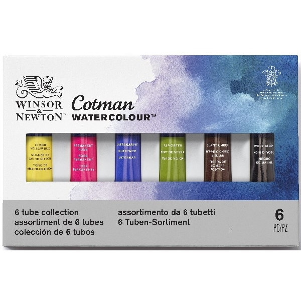 Cotman Water Color Tubset 6x8 ml