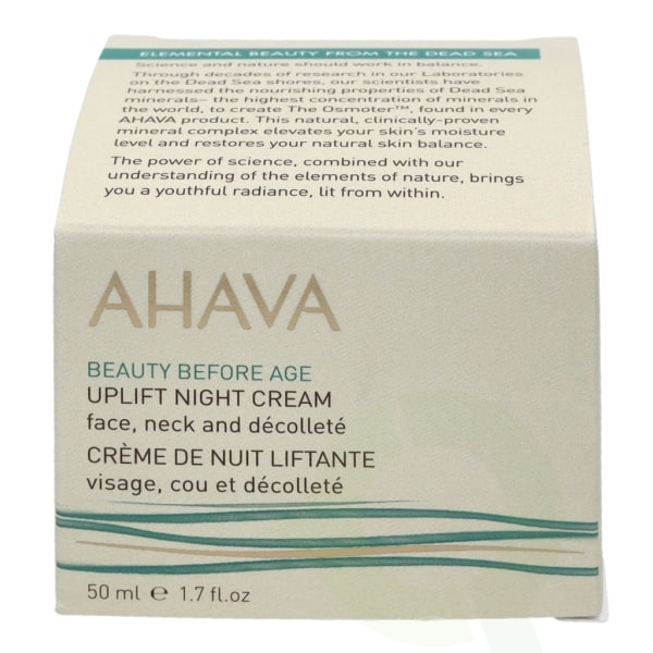 Ahava Beauty Before Age Uplift Night Cream 50 ml Face, Neck and