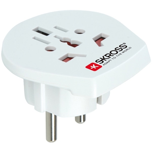 SKROSS matka-adapteri EMEA/US/UK - EU, maadoittamaton