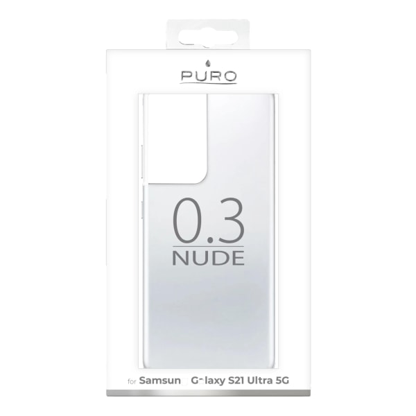 Puro Samsung Galaxy S21 Ultra, 0.3 Nude, gennemsigtig Transparent