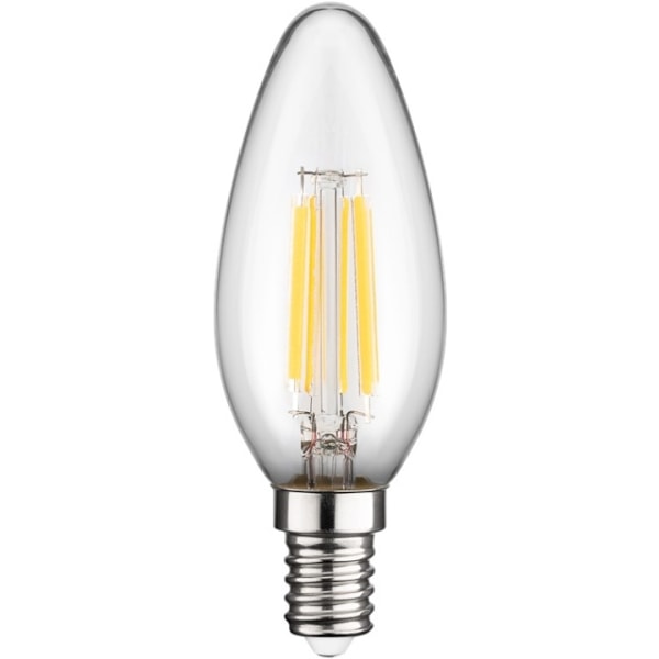 Goobay Filament-LED-kertepære, 6 W sokkel E14, varm hvid, kan ikke dæmpes