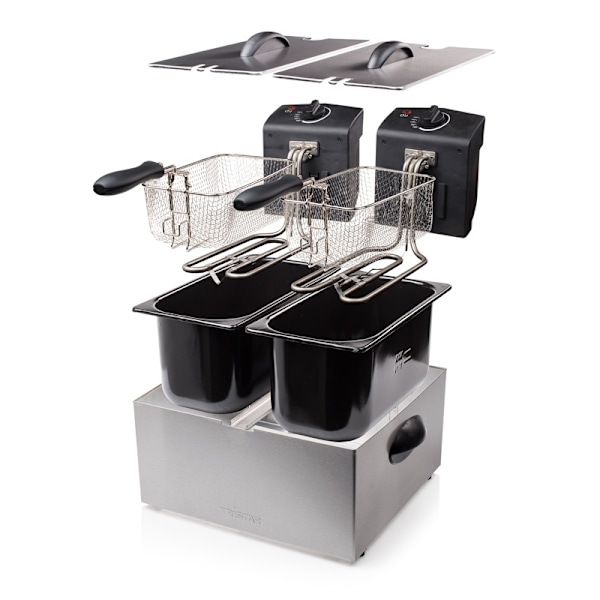 Tristar Friture Dobbelt Rustfrit 2 X 3l