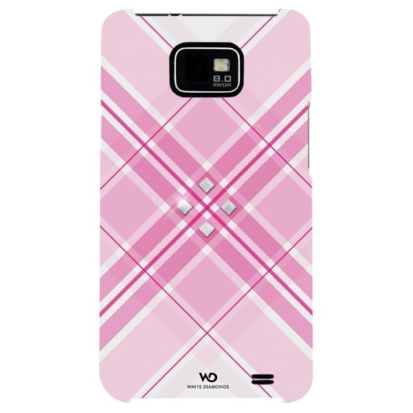 White Diamonds WHITE-DIAMONDS Grid Pink Cover to Samsung SII Rosa