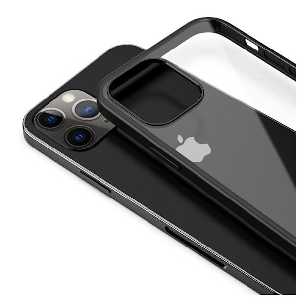 Elegant mobilcover til iPhone 12 mini, Sort Svart