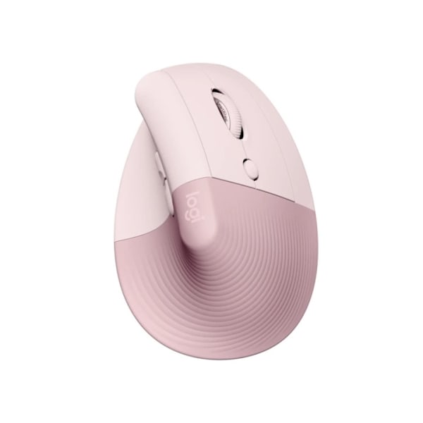 Logitech Lift Right Vertical Ergonomic Mouse, Rose/Dark Rose Vaaleanpunainen