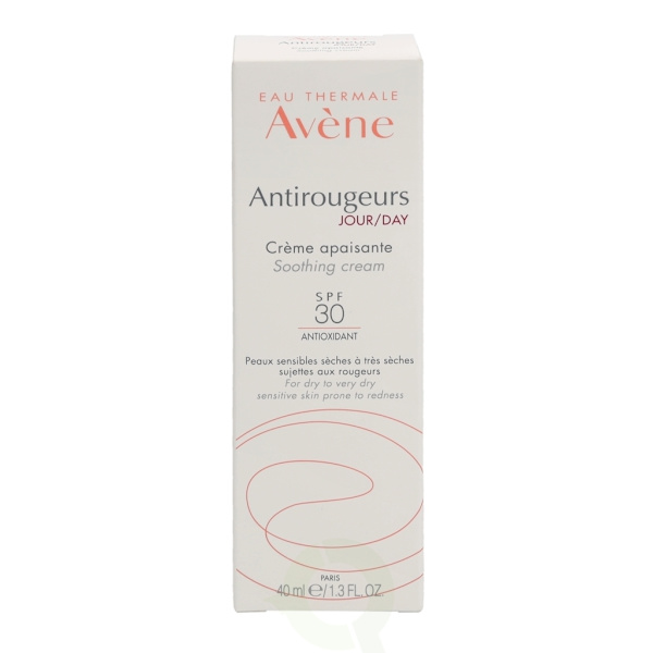 Avene Antirougeurs Soothing Emulsion Day Anti-Oxidant SPF30 40 ml Normal To Combination/For Dry To Very Dry Sensitive Skin