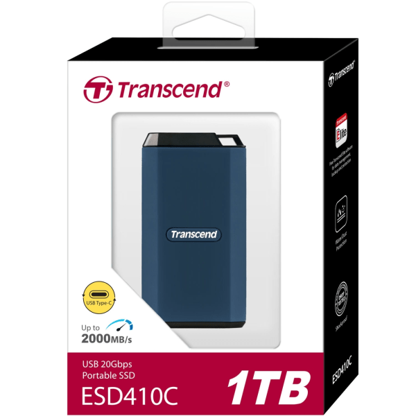 Transcend Portabel SSD ESD410C USB-C 1TB 20Gbps (R2000/W2000 Mb/