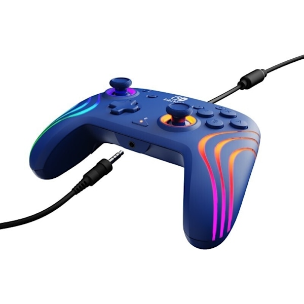 PDP Gaming Afterglow Wave Wired Controller -langallinen peliohjain, sininen, Switch