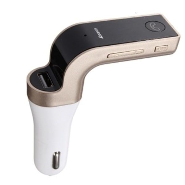 FM-sändare med Bluetooth-handsfree (Guld)