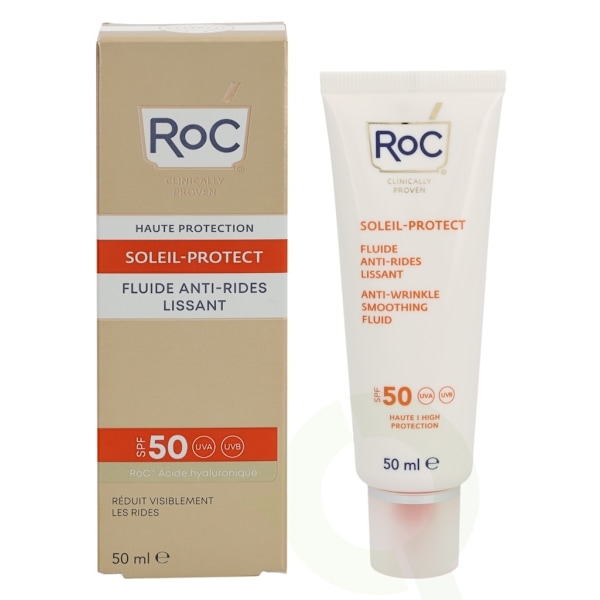 ROC Soleil-Protect Anti-Wrinkle Smoothing Fluid SPF50+ 50 ml Visibly Reduces Wrinkles