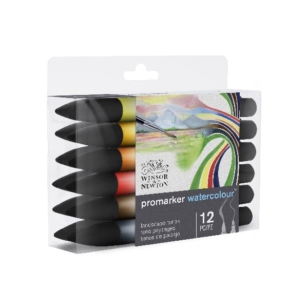 WINSOR Watercolour marker set, landscape tones 12pcs