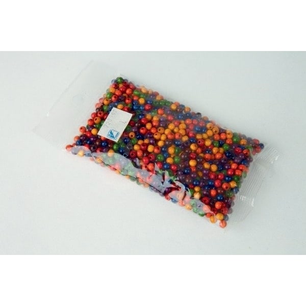 Træperler 5mm 1000 stk mix