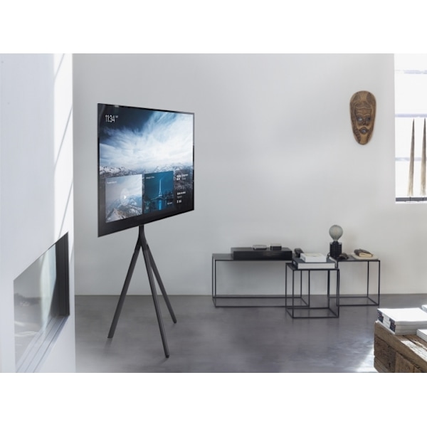 One For All WM7461 - Designgolvstativ för 32-65" TV-apparater, grå metall Sort