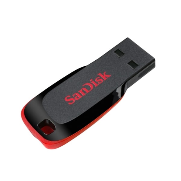 Sandisk USB-minne 2.0 Blade 128GB Svart (SDCZ50-128G-B35) Svart, Röd