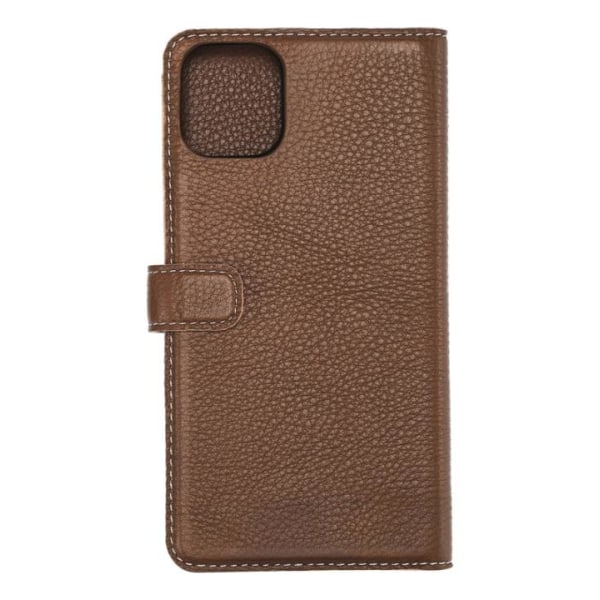 Essentials iPhone 11 Pro Max, Läder wallet avtagbar, brun Brun