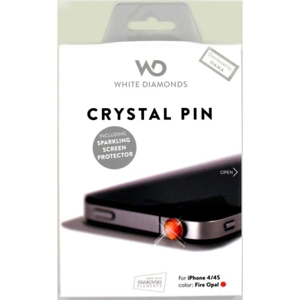 WD 3,5mm-pin inkl iPhone 4/4s glitterskärmskydd, guld (4000PIN4)