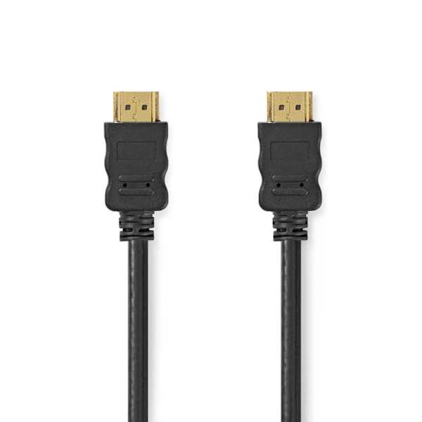 Nedis High Speed ​​HDMI ™ Kaapeli Ethernet | HDMI™ liitin | HDMI™ liitin | 4K@30Hz | ARC | 10.2 Gbps | 1.00 m | Pyöreä | PVC | Musta | Label