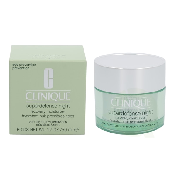 Clinique Superdefense Night Recovery Moisturizer 50 ml Very Dry to Dry Combination 1,2