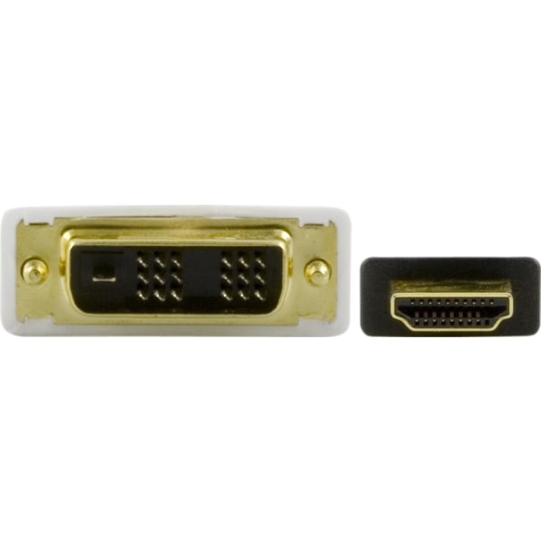 DELTACO HDMI till DVI kabel, 19-pin-DVI- D Single Link, 0,5m, svart (HDMI-109)