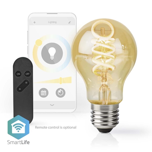Nedis SmartLife LED Glødepære | Wi-Fi | E27 | 360 lm | 4.9 W | V