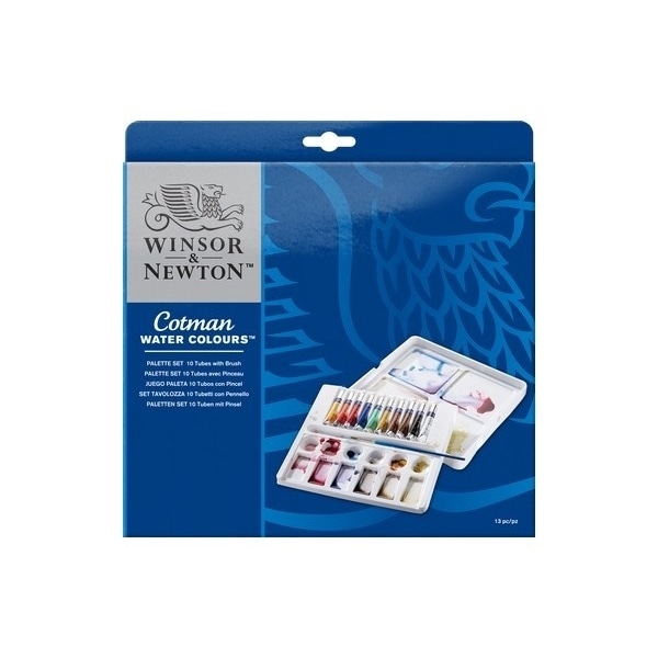 WINSOR Cotman watercolour set 10 tubes (13pcs)