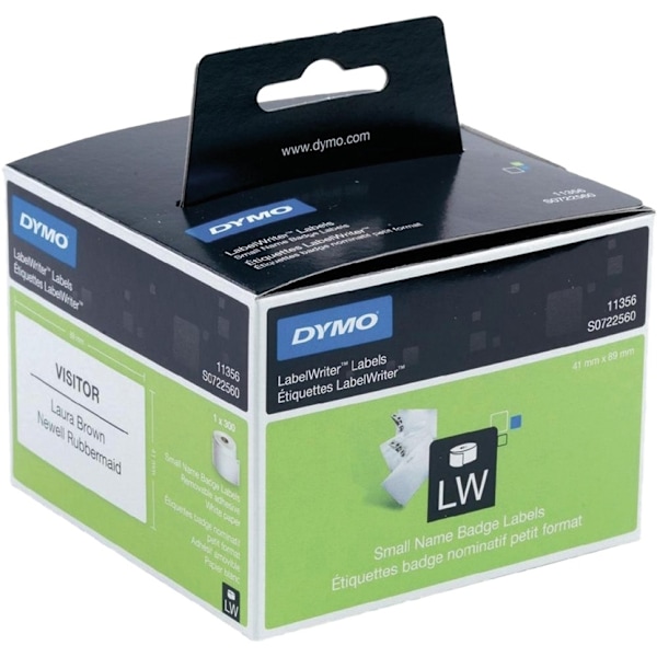 DYMO LabelWriter nimitarra, 89x41 mm, valk, 1-pakkaus (300 kpl)